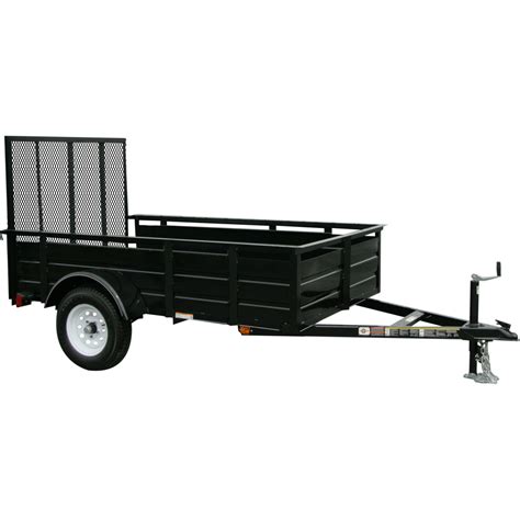 Shop Carry On Trailer 5 Ft X 8 Ft Steel Utility Trailer With Ramp Gate