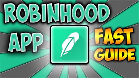 Go to the brokers list for alternatives. ROBINHOOD APP FAST GUIDE! | Stock Market Investing ...