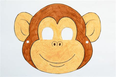 Monkey Mask Free Printable Templates And Coloring Pages