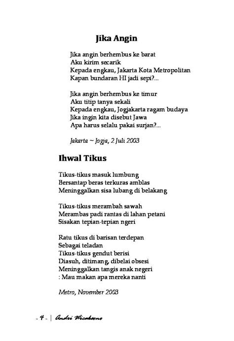 Puisi Cinta Bahasa Jawa Timur - Pantun Cinta