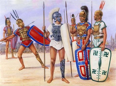 Samnite Warriors C 293 Bc Richard Hook Roman History Roman