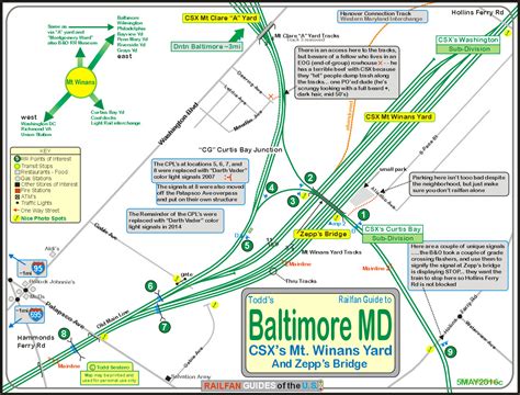 Baltimore Railfan Guide Csx Mt Winans Yard And Zepps Bridge