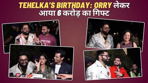 tehelka aka sunny arya throws a grand birthday bash orry shiv thakare neil and others attend