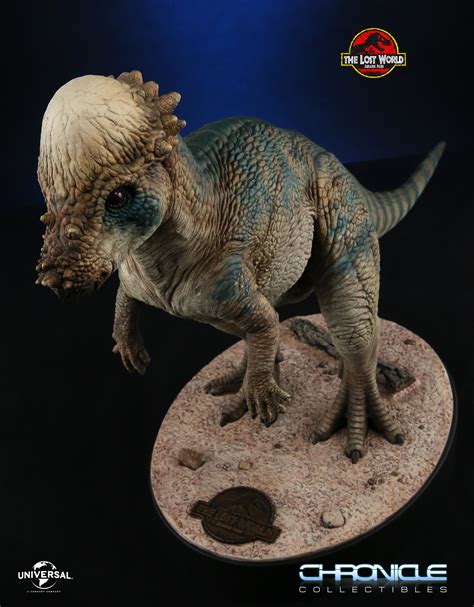 Jurassic Park Faux Bronze T Rex And Pachycephalosaurus By Chronicle