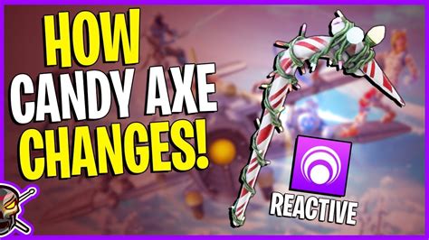 Equip the candy axe harvesting tool in the locker before the match. CANDY AXE *REACTIVE* TEST | 1-15 Elims - Fortnite - YouTube