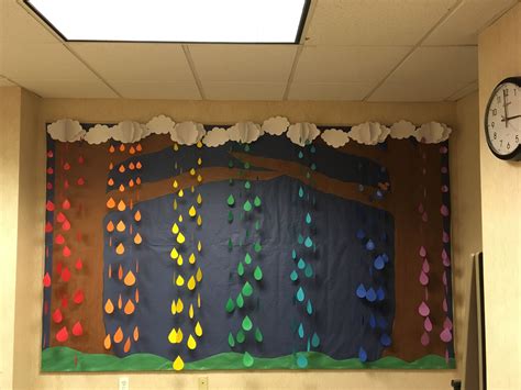 Mogadorebranch Rainbow Rain Spring 2018 Kindergarten Decorations