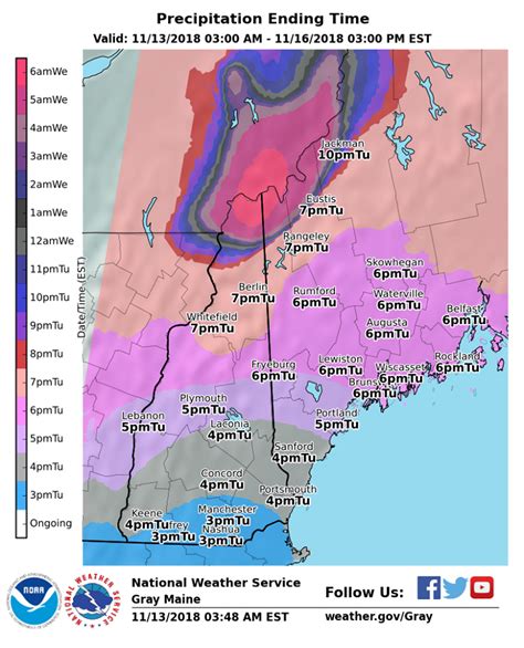 Noaa Heavy Snowfall For Me Nh And Vt Today Snowfall Rates Of Up To 1