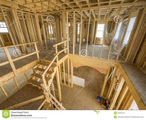 New House Interior Construction Stock Photo Image Of