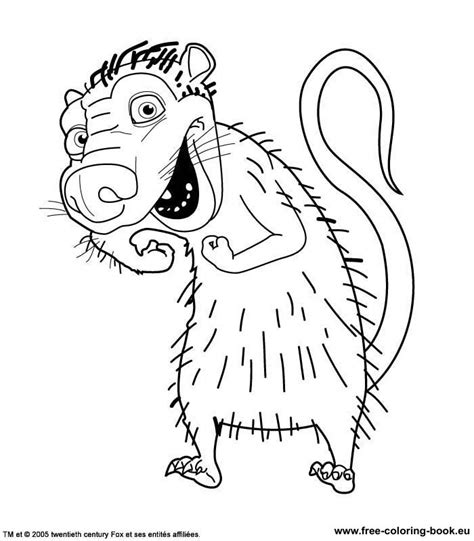 Ice Age 2 Printable Coloring Pages