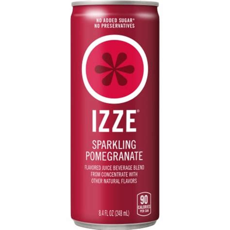 Izze Pomegranate Sparkling Juice Can 84 Fl Oz Qfc