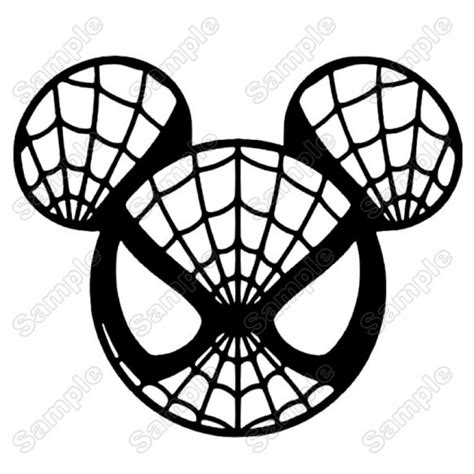 Spider man Mickey ears Iron On Transfer Vinyl HTV
