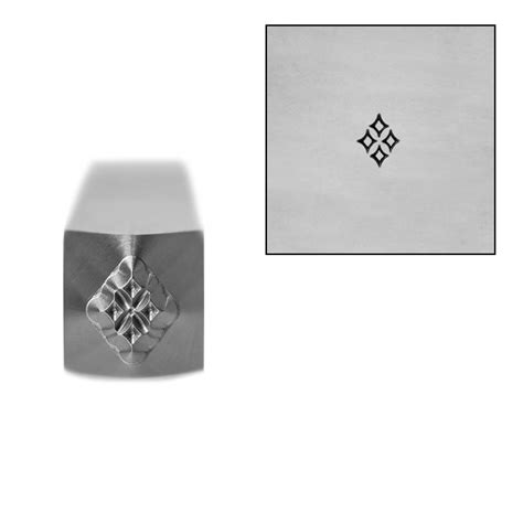 Metal Stamping Tools Quad Diamond Metal Design Stamp 35mm By Stamp