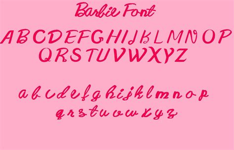 Barbie Font Barbie Lettering Lettering Fonts