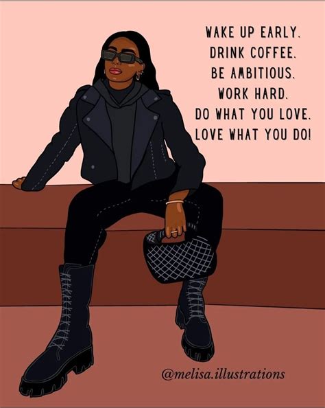 melisa illustrations black girl magic quotes motivational art quotes babe quotes