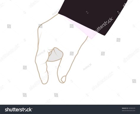 Human Hand Trying To Keep Something Stock Vector Illustration 39296533