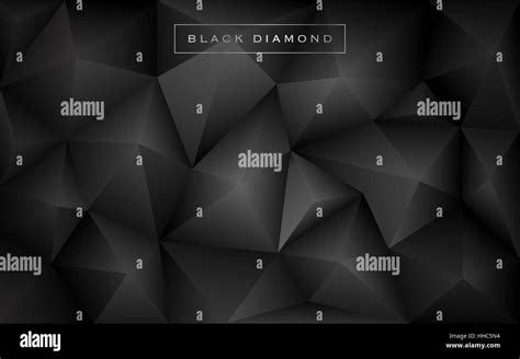 Abstract Black Diamond Polygon Background Luxury Low Poly Wallpaper