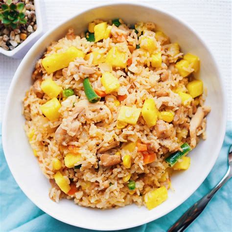 Quick Easy Chicken Pineapple Fried Rice Christie At Home