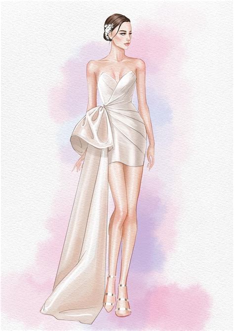Gown Sketch Design Dress Design Drawing Dress Drawing Wedding Dress