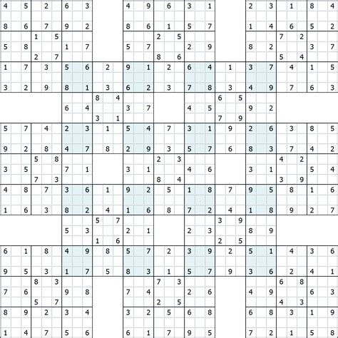 1001 Hard Samurai Sudoku Puzzles Sudoku Sudoku Puzzles Samurai Sudoku