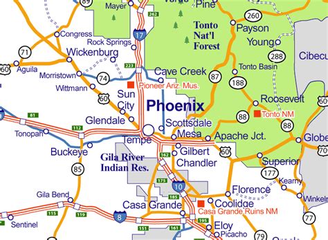 Map Of Glendale Arizona Travelsmapscom