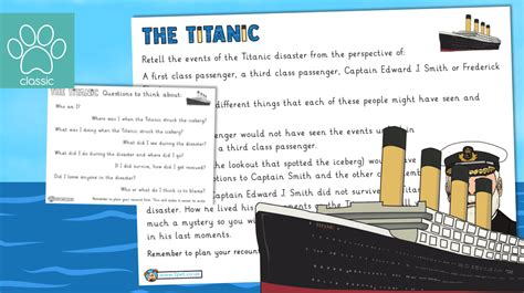 Teacher S Pet Titanic Recount Writing Prompts