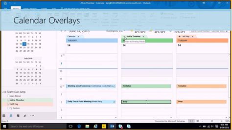 How To Use The Outlook 2016 Calendar Youtube