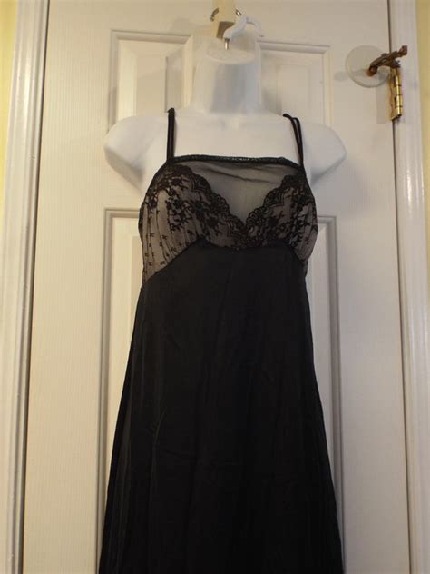 sexy black lace nightgown vintage lace nighty rocka… gem