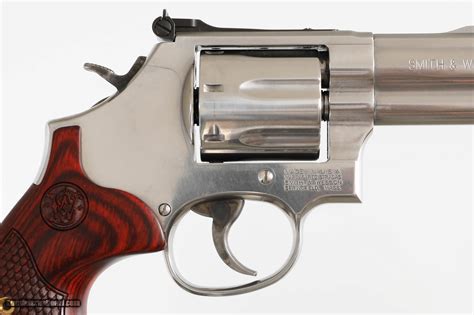 Smith And Wesson 686 6 3 Stainless 357 Mag 7 Shot Rosewood Grips W