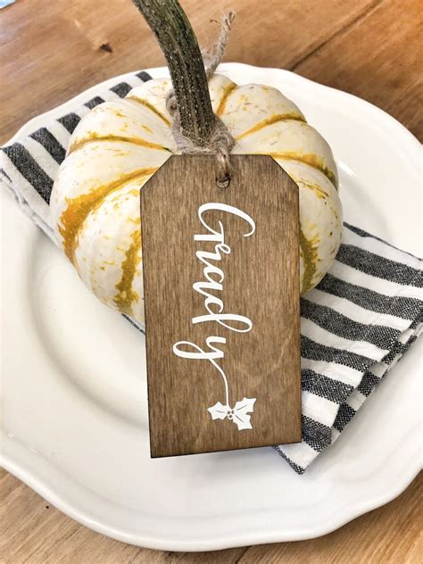 Personalized Thanksgiving Table Name Tags Personalized T Etsy Canada