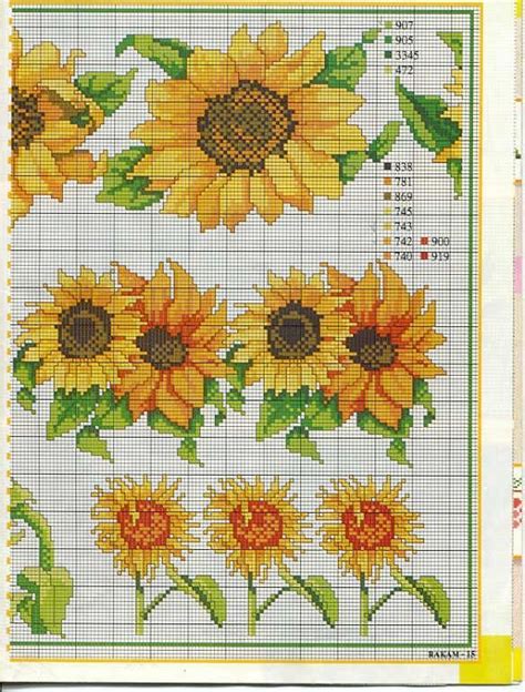241 best cross stitch sunflowers images on Pinterest | Sunflowers