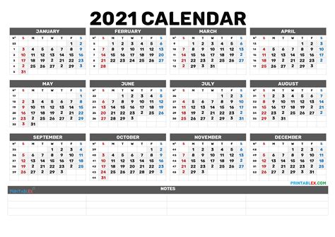 Printable 2021 Calendar By Month 21ytw171