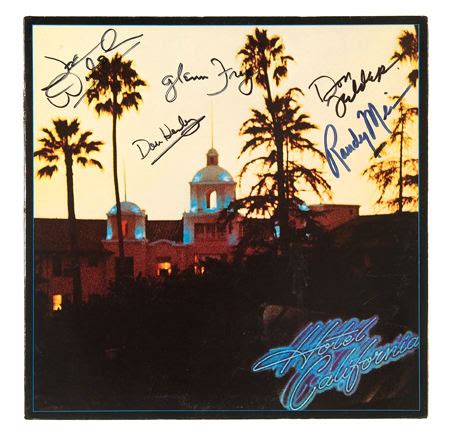Hake S The Eagles Hotel California Signed Album