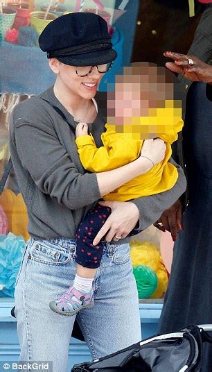 Scarlett Johansson Cradles Daughter Rose While Filming Ghost In The