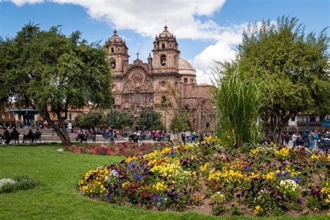 Spring Photo At Cuzco Main Square Called Plaza De Armas Where You Can