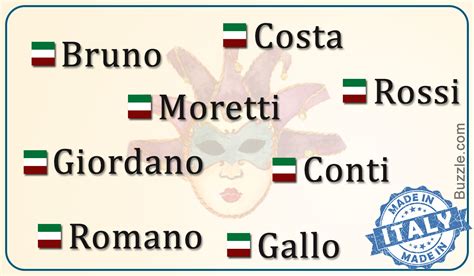 Patronymic surnames usually have the preposition di (expressing possession) to say that one was the child of a certain individual. Popular Italian Last Names and the Meaning Behind Them ...