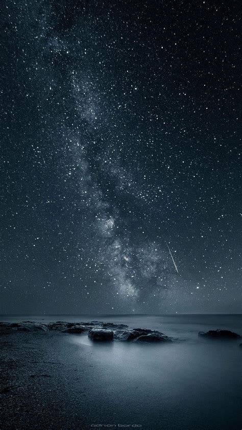 星空と夜の海 Iphone11スマホ壁紙待受画像ギャラリー