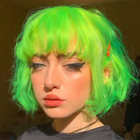 Eve On Instagram Neon B Hair Inspo Color Dyed Hair Green Hair