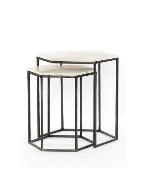 Hex Side Nesting Tables | Nesting tables, Table, Nesting end tables