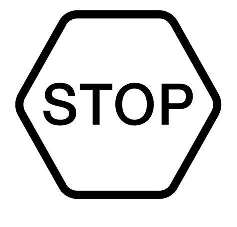 Free Black And White Stop Sign Download Free Black And White Stop Sign