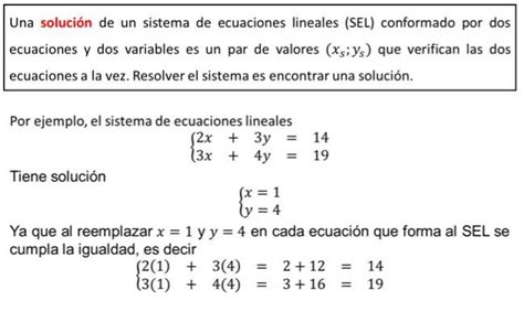4 2 Resolver Sistemas De Ecuaciones Lineales Con Dos Variables Las