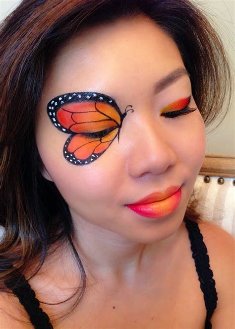 Monarch Butterfly Eye Butterfly Makeup Face Painting Halloween