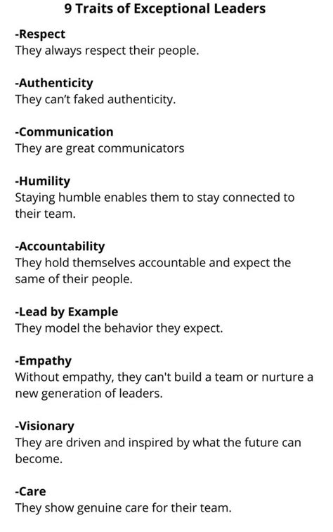 9 Traits Of Exceptional Leaders