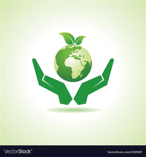 Save Earth Or Go Green Concept Royalty Free Vector Image
