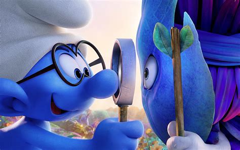 Smurfs The Lost Village Brainy Smurf Wallpapers Hd