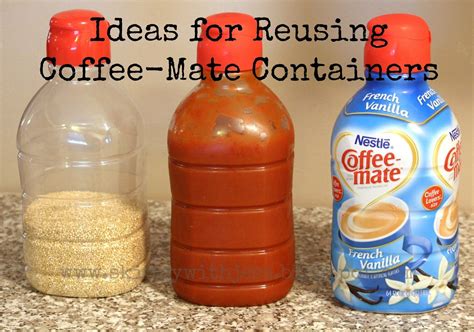 This Is How We Mommy Ideas For Reusing Coffee Mate Containers Coffee