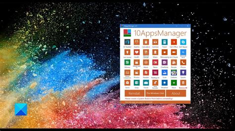 10appsmanager Tool To Uninstall Reinstall Windows 10 Preinstalled