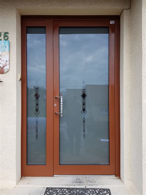 Fourniture et pose d'une porte d'entrée vitrée à LEIMBACH HAUT-RHIN ...
