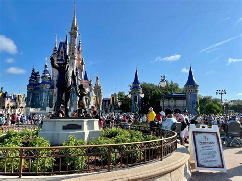 Photos Partners Statue Being Refurbished For Th Anniversary Of Magic Kingdom Wdw News Today