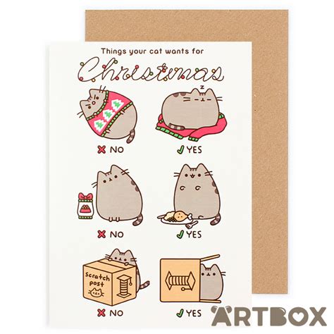 Buy Pusheen The Cat Things Your Cat Wants For Christmas Greeting Card