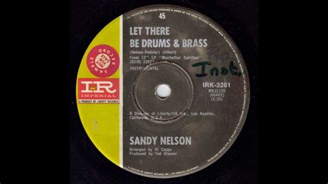 Sandy Nelson Let There Be Drums Brass Original Mono Youtube